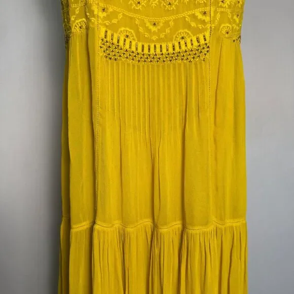 SUNDANCE CATALOG Beaded High Neck Halter Dress Large Indian Inspired Boho Gypsy - Picture 8 of 15